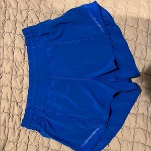 Royal blue lululemon hotty hot shorts 2.5 inch